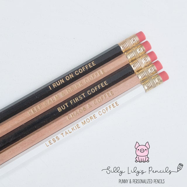 Pre-Printed Pencils | Silly Lily's Pencils